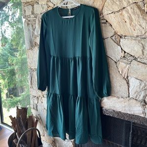 Dark Green Soft Dress